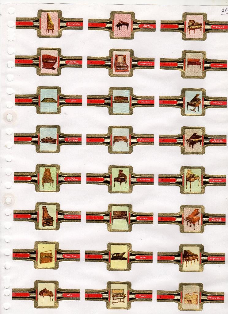 TAF  NF  zonder merk  Piano's, Verzenden, Zo goed als nieuw, Sigarenbandjes