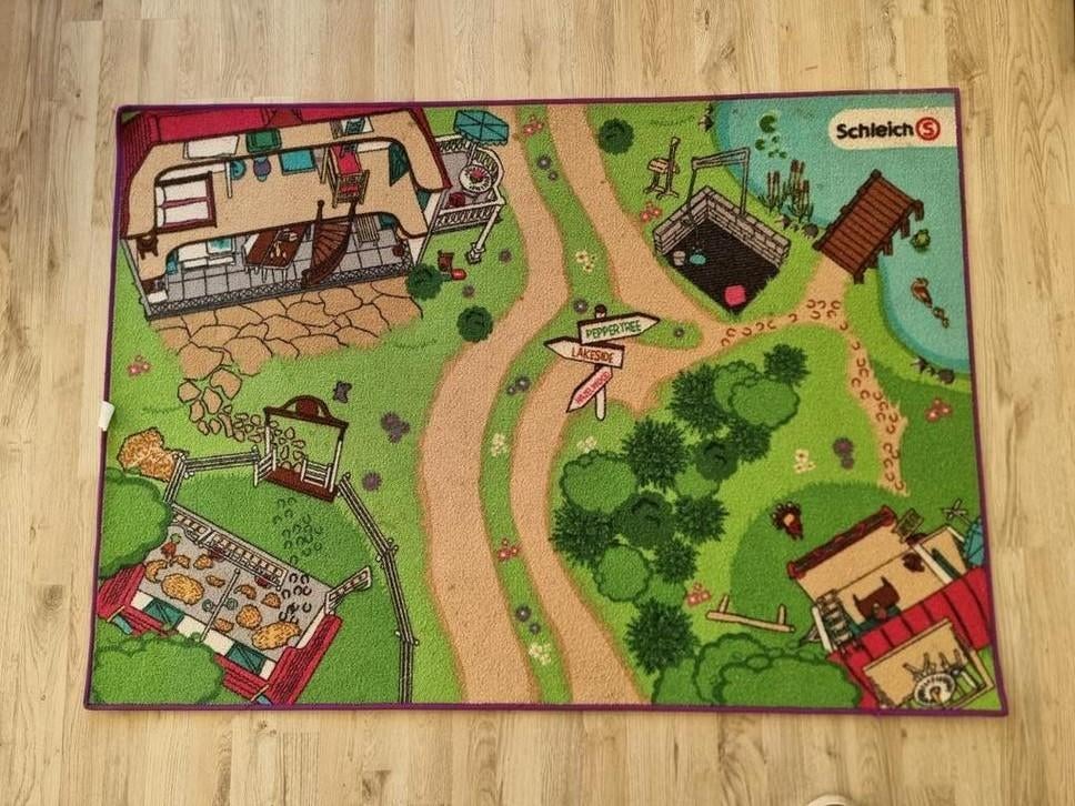 Schleich speelkleed paarden, Kinderen en Baby's, Ophalen, Gebruikt