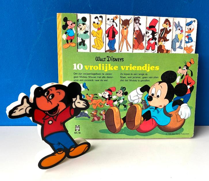 Tien vrolijke vrolijke vriendjes en piepfiguur/Mickey mouse, Boeken, Kinderboeken | Kleuters, Gelezen, Fictie algemeen, Ophalen of Verzenden