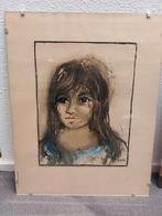 Aquarel van Sjoerdtje Mulder Hak - Portret van een meisje, Ophalen of Verzenden