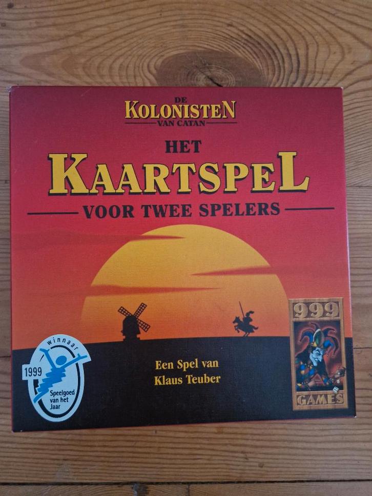 Spel: Het Kaartspel Kolonisten (Catan), 2 spelers, Hobby en Vrije tijd, Gezelschapsspellen | Kaartspellen, Zo goed als nieuw, Een of twee spelers