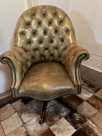 CHESTERFIELD BUREAUSTOEL DIRECTOR CHAIR MET MOOIE PATINA, Ophalen
