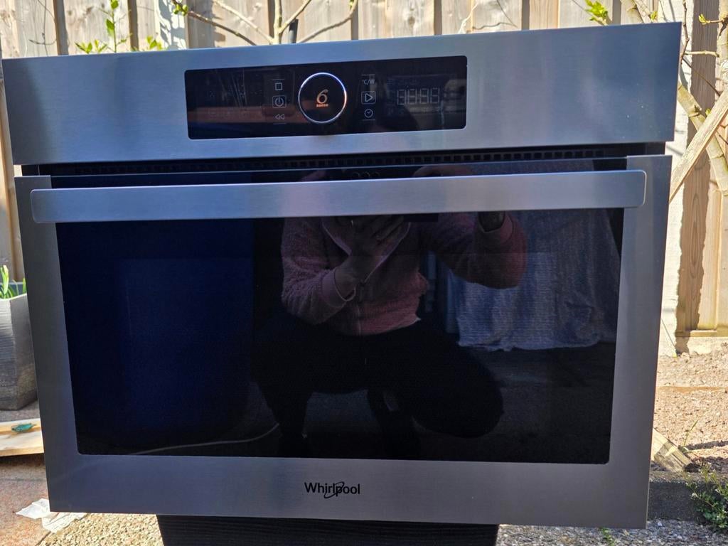 Whirlpool AMW 9605 inbouw combimagnetron, Witgoed en Apparatuur, Ovens, Ophalen, Gebruikt, 45 tot 60 cm