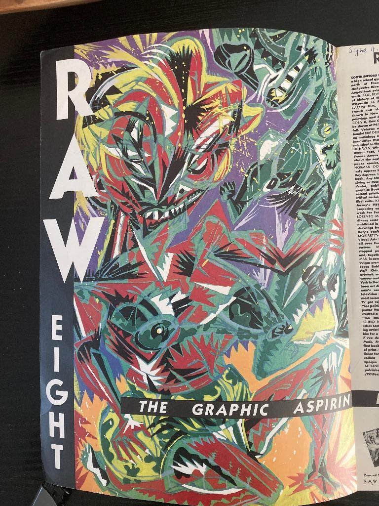 Raw, nummer 8 , met o.a. Maus, Boeken, Eén comic, Amerika, Art Spiegelman en anderen, Ophalen of Verzenden