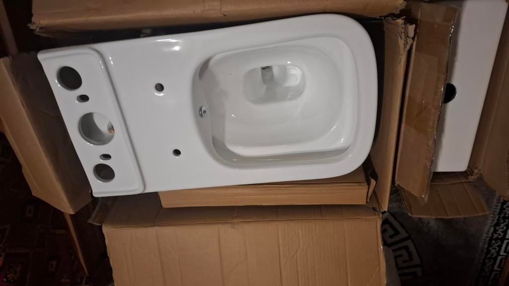Wcpot met bidet, Ophalen of Verzenden, Nieuw, Toilet