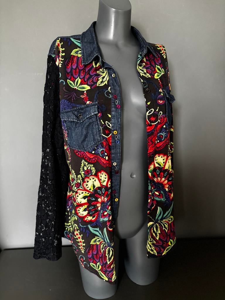 Desigual top, trui, blouse, spijkerblouse mt. XXL., Blauw, ., Maat 46/48 (XL) of groter, Ophalen of Verzenden