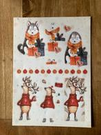 Uitdrukvel Kerst wolf hert, Ophalen of Verzenden, Nieuw, Kerst, Knipvel