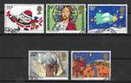 Engeland Michel 895-899 gestempeld KERSTMIS, Ophalen of Verzenden, Gestempeld