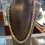 14k gouden ketting monte carlo versace schakel, Ophalen of Verzenden, Zo goed als nieuw, Goud