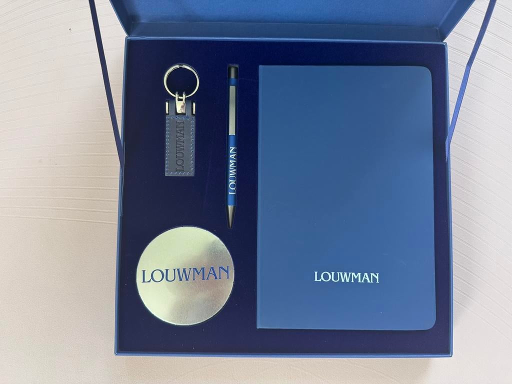 Louwman auto cadeau set sleutelhanger autosleutel hanger, Ophalen of Verzenden, Nieuw, Merk