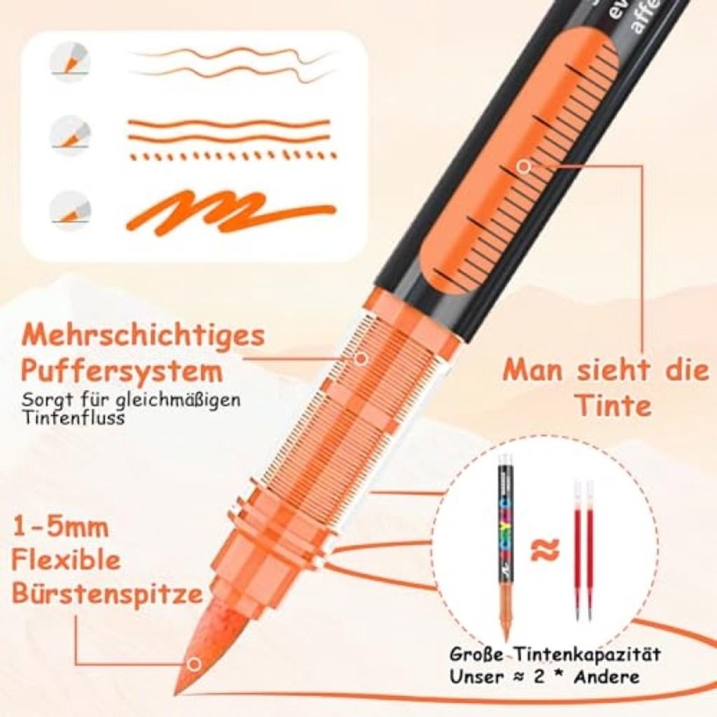 60delig acryl penseelstiften set Waterbestendige verfmarkers, Ophalen of Verzenden, Nieuw, Acrylverf