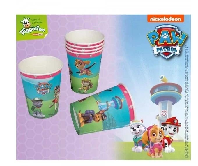 Paw Patrol drinkbekers - karton - verjaardag - kinderfeest, Ophalen of Verzenden, Nieuw, Feestartikel, Verjaardag