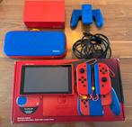 ZGAN: Nintendo Switch Mario Red & Blue edition - compleet, Ophalen of Verzenden, Zo goed als nieuw, Met 2 controllers, Switch 2019 Upgrade