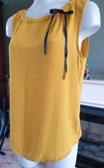 Sisley mooie okergele top zwart touwtje S 36, Verzenden, Geel, Sisley, Zo goed als nieuw