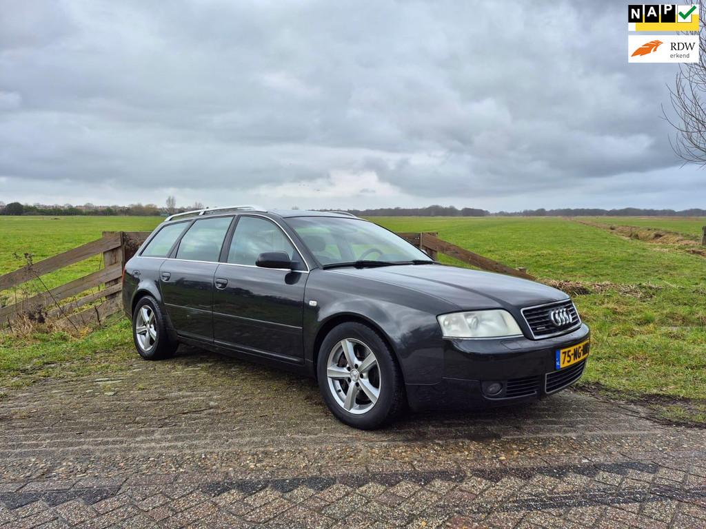 Audi A6 Avant 3.0 quattro Pro Line, Automaat, Gebruikt, Leder en Stof, Zwart