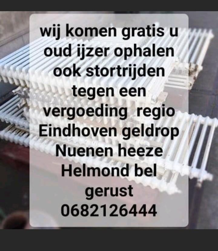 Gratis komen wij u oudijzer OPHALEN, Ophalen