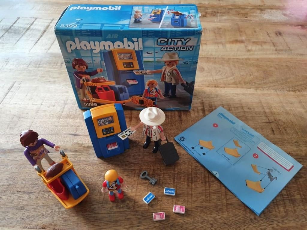 Playmobil City Action 5399 Vakantiegangers aan Incheckbalie, Ophalen of Verzenden, Zo goed als nieuw, Complete set
