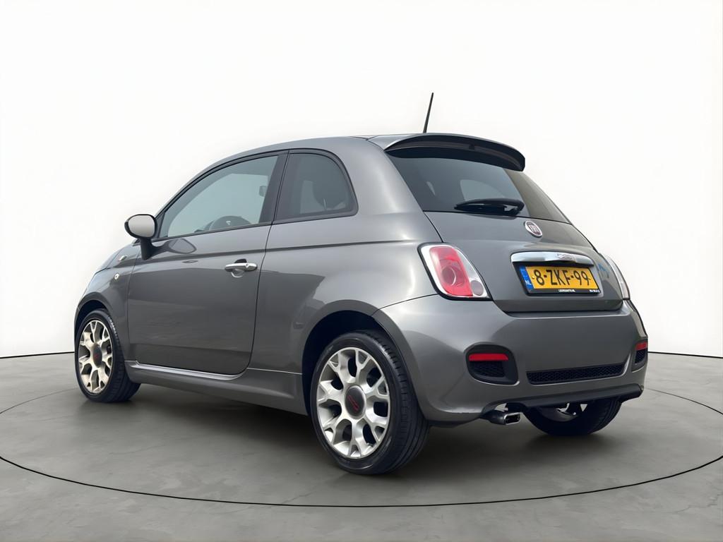 Fiat 500 0.9 Turbo 80PK 500S Leer Xenon Climate (bj 2014), Auto's, Fiat, Voorwielaandrijving, Gebruikt, Leder en Stof, 905 kg