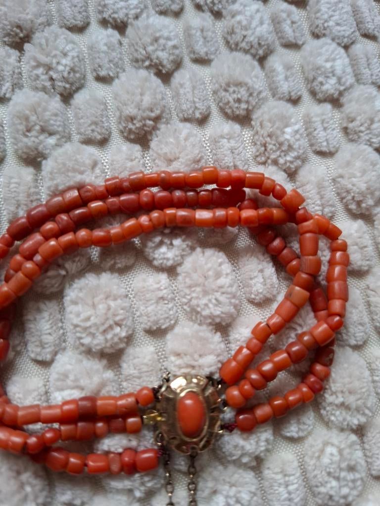 Bloedkoralen armband, Ophalen of Verzenden, Gebruikt