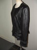 Milestone lamsleren Joyce zwart leren jack jasje maat 42, Milestone, Zwart, Maat 42/44 (L), Ophalen of Verzenden