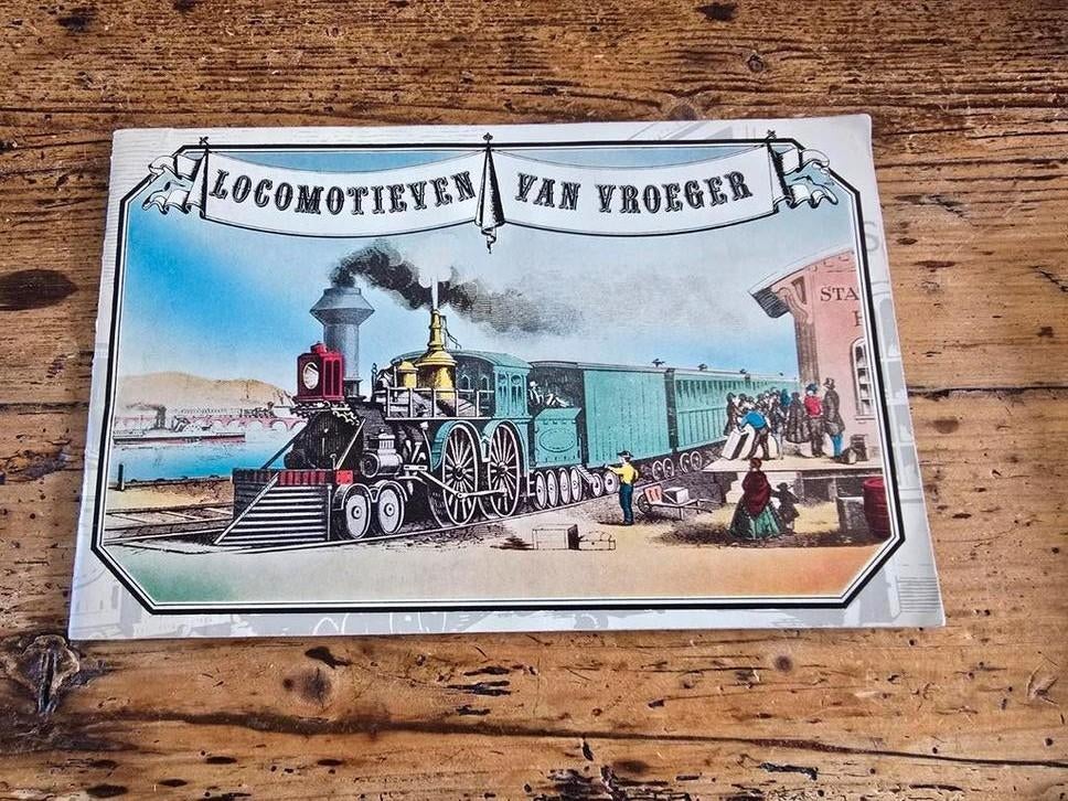 Plaatjesboek Locomotieven van Vroeger - Stoomtreinen, Ophalen of Verzenden, Gelezen, De Erven de Wed. J van Nelle N.V. Rotterdam