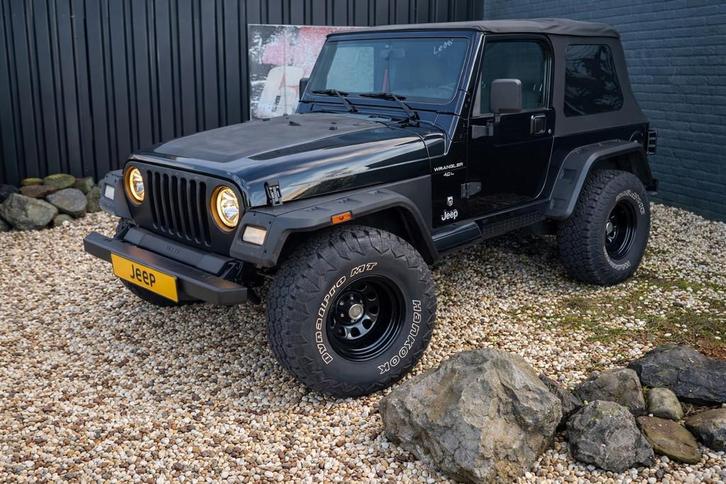 Jeep Wrangler -4.0i-Black Rugged Ridge Edition-, Auto's, Jeep, Bedrijf, Te koop, Wrangler, Benzine, Sedan, Handgeschakeld, Zwart