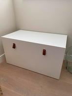 Ikea SMÅSTAD Speelgoedkist met bank, wit/wit, 90x52x48 cm, Ophalen, Gebruikt, 50 tot 100 cm, Minder dan 50 cm