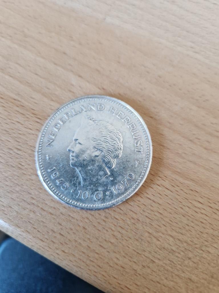 Zilveren Tientje 1970 Juliana Nederland Herrijst, Postzegels en Munten, Munten | Nederland, Ophalen of Verzenden, Koningin Juliana