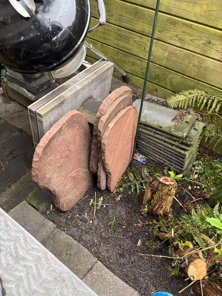 Flagstones - 8 stuks, ca. 65 cm lang, Ophalen, Zandsteen, Bruin, Overige typen