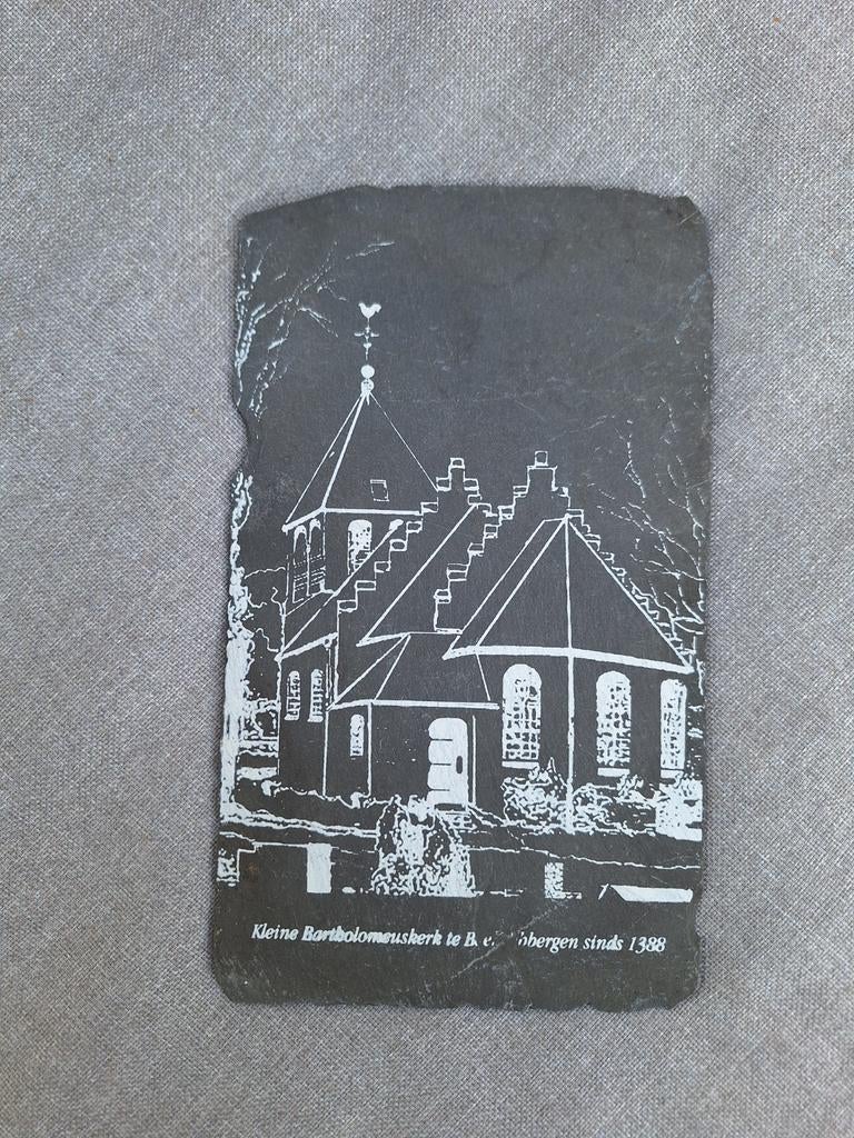 Kleine Bartholomeuskerk te Beesd op leisteen, Ophalen of Verzenden