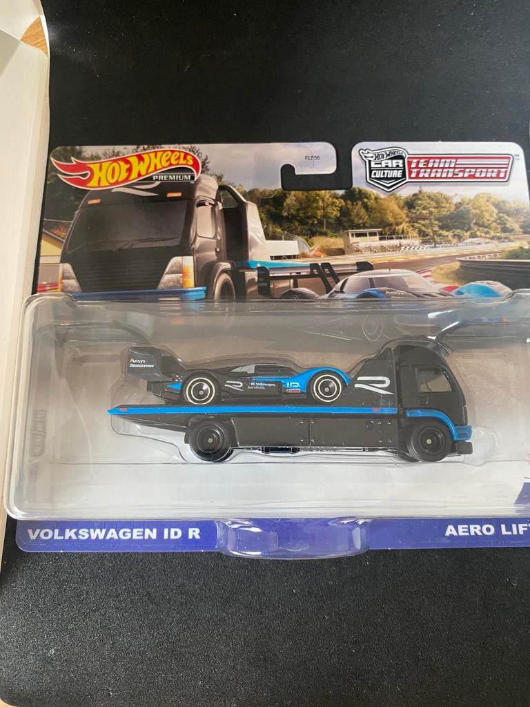 Hot wheels team transport Volkswagen id-r, Hobby en Vrije tijd, Modelauto's | Overige schalen, Mattel, Mattel, Nieuw, Ophalen of Verzenden