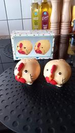 vrolijke kippetjes ( peper en zout stel) vintage, Verzamelen, Spaarpotten, Ophalen of Verzenden, Dier
