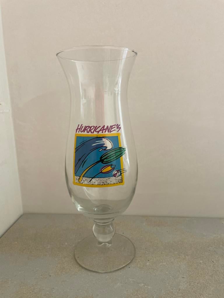 Vintage Disney Festival Hurricanes cocktail glas jaren 90/20, Ophalen of Verzenden, Meerkleurig, Overige merken, Glas