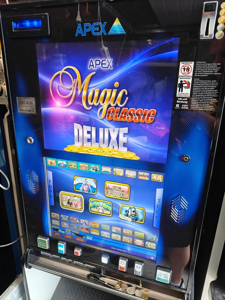 APEX wandgokkast "zeldzaam" 30 geweldige spellen!, Verzamelen, Automaten | Gokkasten en Fruitautomaten, Euro, Ophalen of Verzenden