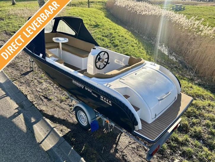 Beauty 540 Tender 9.8 pk Tohatsu Trailer| teak| tafel!, Watersport en Boten, Sloepen, Gebruikt, Tot 10 pk, 3 tot 6 meter, Buitenboordmotor