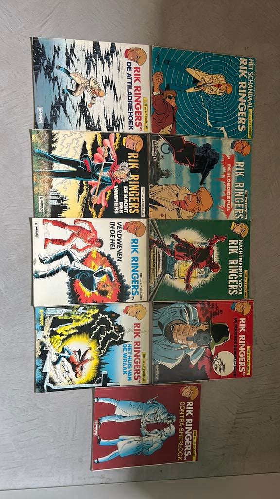 9 Rik Ringers boeken, Boeken, Meerdere comics, Ophalen of Verzenden, Gelezen, Europa