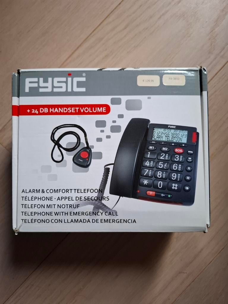 Fysic Senioren Telefoon met Alarmknop - FX-3850, Ophalen of Verzenden, Zo goed als nieuw, 1 handset