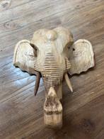Houtsnijwerk olifant, Antiek en Kunst, Kunst | Beelden en Houtsnijwerken, Houtsnijwerk, Ophalen of Verzenden, Zoogdier, 20 - 50 cm