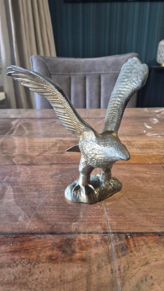Vintage messing adelaar met uitgestoken vleugels, Ophalen of Verzenden