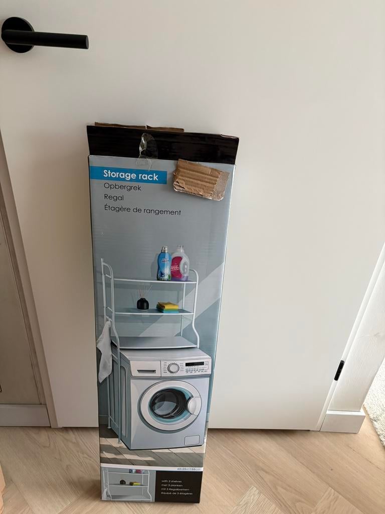 Wasmachine rek, Ophalen, Zo goed als nieuw, Minder dan 1200 toeren, Minder dan 85 cm