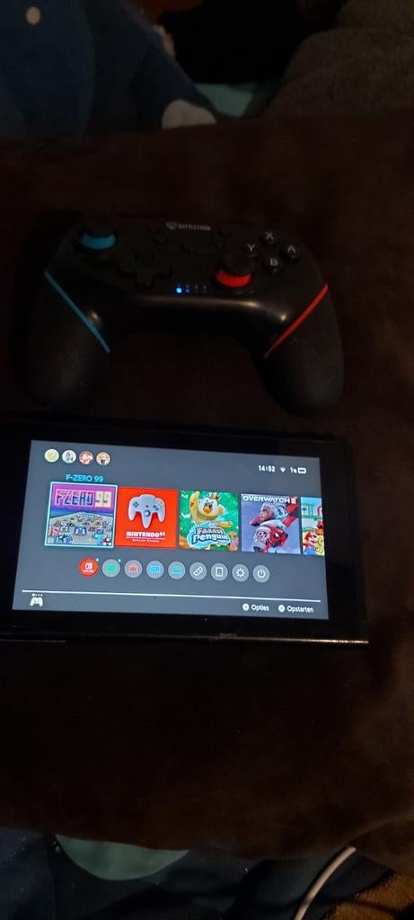 Nintendo Switch met controller en gratis spelletjes, Ophalen of Verzenden, Gebruikt, Met 1 controller, Switch Original