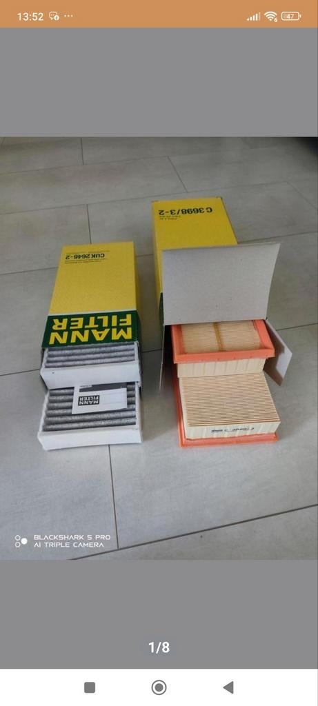 Mann luchtfilter en carbon interieur filter Mercedes, Auto-onderdelen, Ophalen of Verzenden, Nieuw, Mercedes-Benz