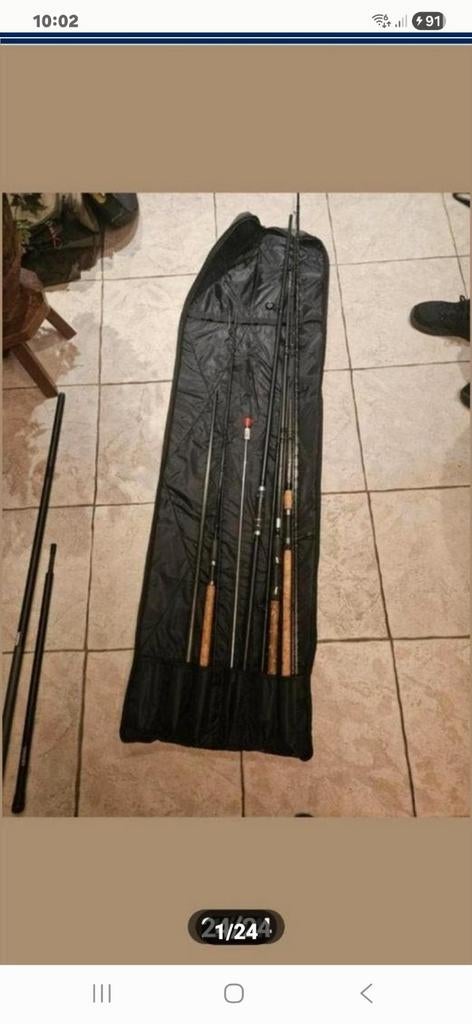 Kompleete vis uitrusting zeer uitgebreid, Ophalen, Zo goed als nieuw