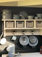 Grijze wolkjes pannen, Antiek en Kunst, Antiek | Emaille, Ophalen