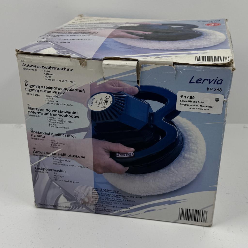Lervia KH 368 Auto Polijstmachine | Nieuwstaat, Ophalen, Used products dordrecht, Dordrecht@usedproducts.nl, Toulonselaan 72