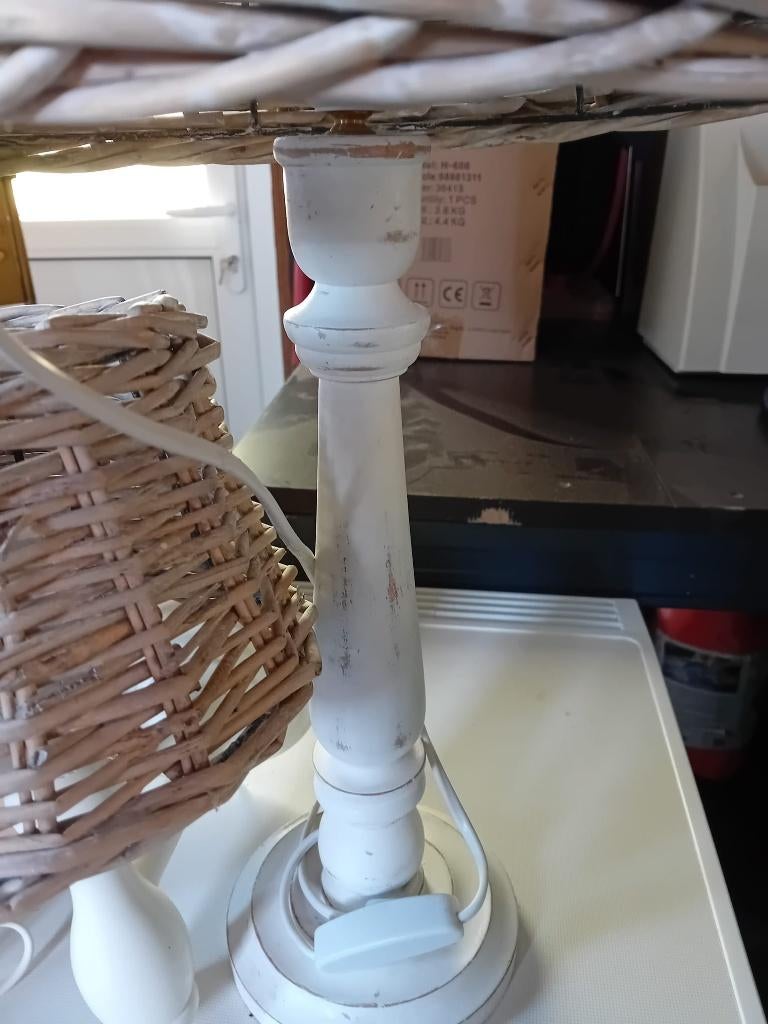 Wandlampje en 1 staande en 1 kapje., Huis en Inrichting, Ophalen, Zo goed als nieuw, Hout, Minder dan 100 cm