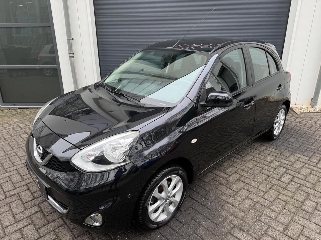 Nissan Micra 1.2 DIG-S Visia Airco/Cruise Control/Navigatie/, Auto's, Voorwielaandrijving, Stof, Gebruikt, Zwart