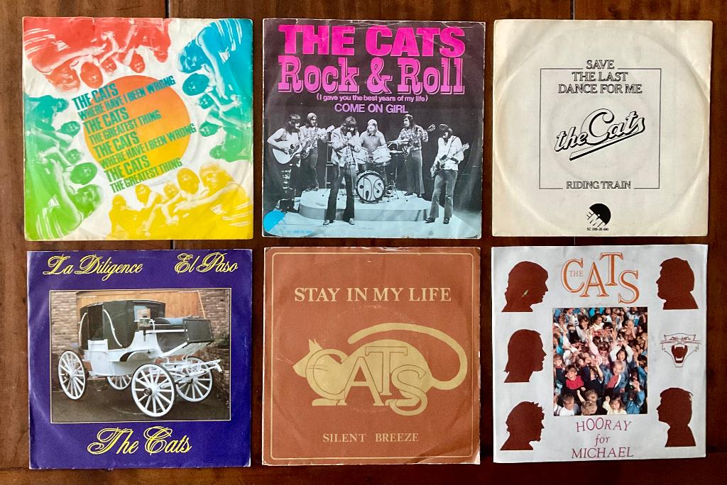 Nederbeat: 6x The Cats - Where have I .. + Rock & Roll +4, Cd's en Dvd's, Vinyl Singles, 7 inch, Single, Ophalen of Verzenden