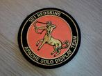 Patch RNLAF 301 Redskins Apache Solo Display Team, Verzenden, Luchtmacht, Nederland, Embleem of Badge