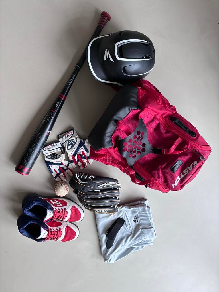 Complete Honkbal Uitrusting Man - Maat M, 180cm, Sport en Fitness, Honkbal en Softbal, Ophalen of Verzenden, Gebruikt, Honkbal